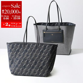 【11/14-11/16限定・最大2万円OFFクーポン配布中】FENDI フェンディ トートバッグ ROLL LARGE ロール ラージ 8BH425 ASU1 レディース メンズ FF柄 ズッカ柄 ジャガード リバーシブル 鞄 F1PQK 8BH425ASU1F1PQK