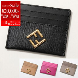 【11/14-11/16限定・最大2万円OFFクーポン配布中】FENDI フェンディ カードケース FF Diamonds Card Case FFダイヤモンド 8M0445 ALV4 ALWA レディース 名刺入れ 定期入れ パスケース ミニ財布 カラー4色 8M0445ALV4F0KUR