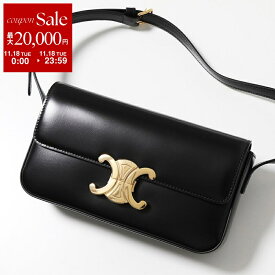 CELINE セリーヌ ショルダーバッグ 194143BF4.38NO レディース Triomphe トリオンフ レザー ハンドバッグ ロゴ 鞄 Black