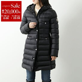 【11/18限定・最大2万円OFFクーポン配布中】MONCLER モンクレール ダウンコート HIRMA イルマ 1C00025 595FE レディース ナイロン フーテッド セミロング アイコンパッチ 999
