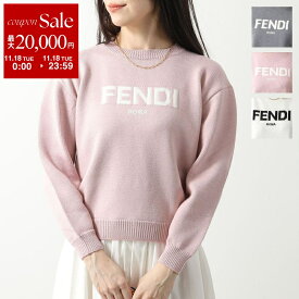 【11/18限定・最大2万円OFFクーポン配布中】FENDI KIDS フェンディ キッズ セーター JUG147 AOCH レディース ガールズ ニット 長袖 ロゴ クルーネック ウール カラー3色