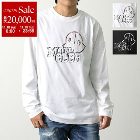 【11/18限定・最大2万円OFFクーポン配布中】MONCLER モンクレール 長袖 Tシャツ 8D00019 89AJS メンズ ロンT カットソー ロゴT コットン クルーネック カラー2色