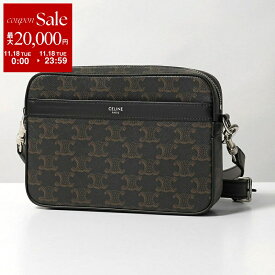 【11/18限定・最大2万円OFFクーポン配布中】CELINE セリーヌ ショルダーバッグ SMALL MESSENGER 113942EVJ.38SI メンズ トリオンフ メッセンジャー 鞄 BLACK