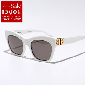 【11/18限定・最大2万円OFFクーポン配布中】BALENCIAGA バレンシアガ サングラス BB0132S レディース ウェリントン型 フォックス型 BBメタルロゴ セルフレーム アイウェア カラー2色