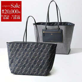【11/18限定・最大2万円OFFクーポン配布中】FENDI フェンディ トートバッグ ROLL LARGE ロール ラージ 8BH425 ASU1 レディース メンズ FF柄 ズッカ柄 ジャガード リバーシブル 鞄 F1PQK 8BH425ASU1F1PQK