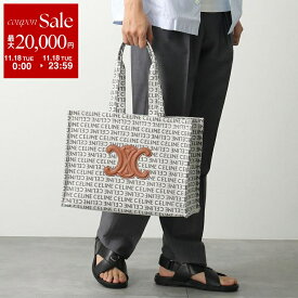【11/18限定・最大2万円OFFクーポン配布中】CELINE セリーヌ トートバッグ Large Cabas ラージ カバ 196762FEF.02NT メンズ ロゴ トリオンフ テキスタイル 鞄 Natural/Tan