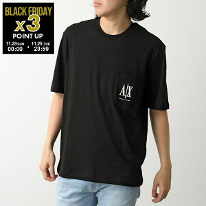 ARMANI EXCHANGE A/X A}[j GNX`FW TVc XM000366 AF12308 Y Jbg\[ N[lbN S hJ UC001 BLACK