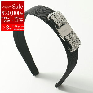 yő2~OFFN[|ΏہE11/29`12/1zFERRAGAMO tFK J`[V 34 2758 001 fB[X B{ J`[V wAoh rW[ NERO+CRYSTAL