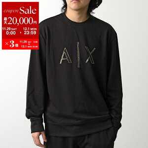 yő2~OFFN[|ΏہE11/29`12/1zA/X ARMANI EXCHANGE A}[j GNX`FW g[i[ FELPA XM000331 AF12269 Y XEFbg N[lbN vI[o[  UC001/BLACK XM000331AF12269