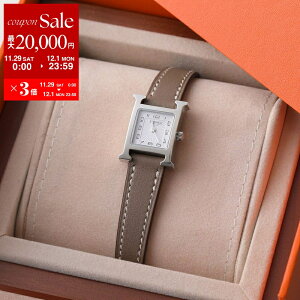 yő2~OFFN[|ΏہE11/29`12/1zHERMES GX rv HEHb` H watch MINI 21mm W037883 fB[X XCtg U[Xgbv HS^ AiOv ETOUPE/SV GgD[v