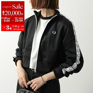 yő2~OFFN[|ΏہE11/29`12/1zFRED PERRY tbhy[ gbNWPbg Cropped Taped Track Jacket J4133 fB[X S [[X hJ u] Nbvh 102/BLACK