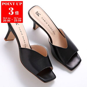 FABIO RUSCONI t@rIXR[j T_ E-2508 NAPPA fB[X 4.5cm q[ U[ XNGAgD V[Y C NERO