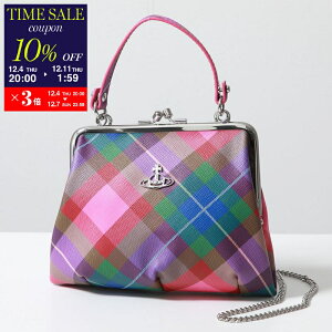 y10OFFN[|ΏہE12/4-20`zVivienne Westwood BBAEGXgEbh V_[obO GRANNY FRAME PURSE Oj[ t[ p[X 4B010006W S001O fB[X  G301/CANDY-TARTANycp_tenz