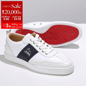�y�ő�2���~OFF�N�[�|���ΏہE12/20�`21����zChristian Louboutin �N���X�`�������u�^�� �X�j�[�J�[ RETERO ���g�� 3250204 �����Y ���[�J�b�g ���U�[ × �L�����o�X ���S �V���[�Y �C 6902/WHITE-MARINE�ydc_kik