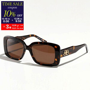 BALENCIAGA �o�����V�A�K �T���O���X BB0048S ���f�B�[�X �X�N�G�A�^ ���K�l �ዾ BB���^�����S �Z���t���[�� �A�C�E�F�A 002/HAVANA-HAVANA-BROWN�ycp_ten�z