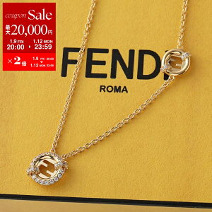 �y�ő�2���~OFF�N�[�|���ΏہE1/9-20���`�zFENDI �t�F���f�B �l�b�N���X 8AL090 ATEP ���f�B�[�X �G�o�[���E���h �N���X�^�� �y���_���g �A�N�Z�T���[ �`�F�[�� F089U/SOFT-GOLD+CRYSTAL