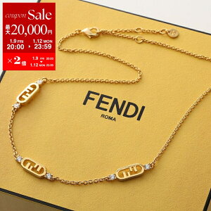�y�ő�2���~OFF�N�[�|���ΏہE1/9-20���`�zFENDI �t�F���f�B �l�b�N���X OLOCK �I�[���b�N 8AL190 ATEP ���f�B�[�X �N���X�^�� �A�N�Z�T���[ �`�F�[�� F089U/SOFT-GOLD+CRYSTAL