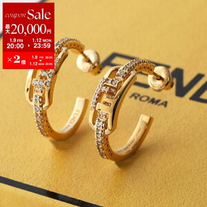 �y�ő�2���~OFF�N�[�|���ΏہE1/9-20���`�zFENDI �t�F���f�B �t�[�v�s�A�X OLOCK �I�[���b�N 8AL177 ATEP ���f�B�[�X �N���X�^�� �A�N�Z�T���[ F089U/SOFT-GOLD+CRYSTAL