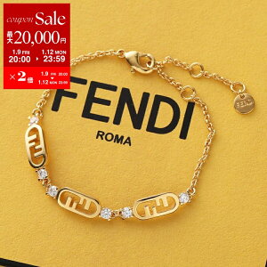 �y�ő�2���~OFF�N�[�|���ΏہE1/9-20���`�zFENDI �t�F���f�B �u���X���b�g OLOCK �I�[���b�N 8AL183 ATEP ���f�B�[�X �N���X�^�� �`�F�[�� �A�N�Z�T���[ F089U/SOFT-GOLD+CRYSTAL