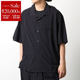 【最大2万円OFFクーポン対象・5/20限定】Y-3 ワイスリー 半袖シャツ ULTRALIGHT WOVEN SHIRT KF6044 メンズ オープンカラー 開襟 軽量 ロゴ BLACK
