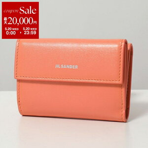 �y�ő�2���~OFF�N�[�|���ΏہE5/20����z�y�󂠂�zJIL SANDER �W���T���_�[ �O�܂���z BABY WALLET �x�r�[�E�H���b�g J07UI0009 P5073 ���f�B�[�X ���U�[ �~�j���z 651/CORAL