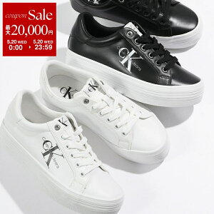 �y�ő�2���~OFF�N�[�|���ΏہE5/20����zCalvin Klein �J���o���N���C�� �X�j�[�J�[ VULC FLATFORM LACEUP LOW LTH YW0YW00847 ���f�B�[�X ���U�[ ���� ���[�J�b�g �V���[�Y �C �J���[2�F