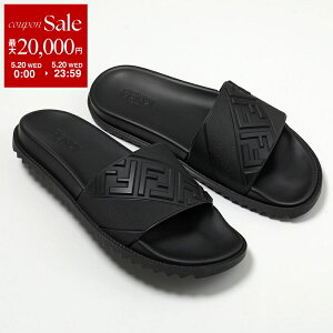 �y�ő�2���~OFF�N�[�|���ΏہE5/20����zFENDI �t�F���f�B �X���C�h�T���_�� 7X1377 ABO2 �����Y �V�����[�T���_�� FF���S �V���[�Y �C F0QA1/NERO 7X1377ABO2F0QA1