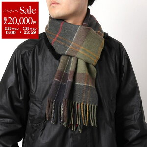 �y�ő�2���~OFF�N�[�|���ΏہE2/25����zBarbour �o�u�A�[ �J�V�~�� �}�t���[ Tartan Cashmere Scarf USC0194 �����Y �^�[�^���`�F�b�N �� �X�g�[�� TN11/Classic