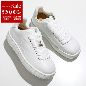 �y�ő�2���~OFF�N�[�|���ΏہE2/25����zBURBERRY �o�[�o���[ �X�j�[�J�[ BOX �{�b�N�X 8083385 ���f�B�[�X ���[�J�b�g ���U�[ ���S �V���[�Y �C A1464/WHITE