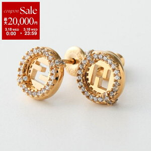 �y�ő�2���~OFF�N�[�|���ΏہE3/18����zFENDI �t�F���f�B �s�A�X 8AL079 ATEP ���f�B�[�X �G�o�[���E���h ���S �X�^�b�h �A�N�Z�T���[ �N���X�^�� F089U/SOFT-GOLD+CRYSTAL