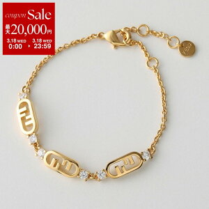 �y�ő�2���~OFF�N�[�|���ΏہE3/18����zFENDI �t�F���f�B �u���X���b�g OLOCK �I�[���b�N 8AL183 ATEP ���f�B�[�X �N���X�^�� �`�F�[�� �A�N�Z�T���[ F089U/SOFT-GOLD+CRYSTAL