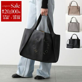 【最大2万円OFFクーポン対象・4/18～4/20限定】STELLA McCARTNEY ステラマッカートニー トートバッグ TOTE LOGO ステラロゴ 502793 W8542 W9923 WP0057 WP0234 WP0563 レディース パンチングロゴ エコレザー ポーチ付き 鞄 カラー11色 502793W85421000