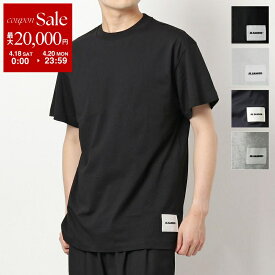 JIL SANDER+ ジルサンダー プラス Tシャツ 【1枚単品】 JPUU706530 MU248808 J47GC0001 J45048 JTN254 メンズ 半袖 クルーネック ロゴラベル カットソー コットン カラー4色 J47GC0001J45048001