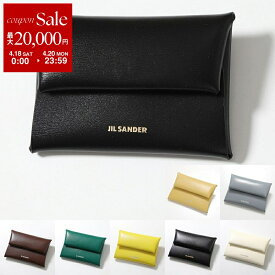 JIL SANDER ジルサンダー コインケース FOLDED COIN PURSE フォールデッド コイン パース J07UI0013 P4840 P5073 P5355 P7334 P7333 レディース レザー カードケース ロゴ カラー11色 J07UI0013P4840001