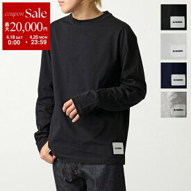 JIL SANDER+ ジルサンダー プラス 長袖 Tシャツ 【1枚単品】 J47GC0002 J45048 メンズ クルーネック カットソー ロンT ロゴラベル コットン カラー4色 J47GC0002J45048001