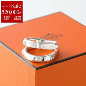 �y�ő�2���~OFF�N�[�|���ΏہE5/3�`5/6����zHERMES �G�����X �����O �N���[ �h�D H �_�u�� Clou d H Double Ring H125632B ���f�B�[�X �_�u���c�A�[�����O ��d �X�^�b�Y �w�� �A�N�Z�T���[ silver925 SILVER