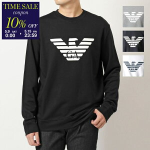 �y10��OFF�N�[�|���ΏہE5/9-0���`�zEMPORIO ARMANI �G���|���I�A���}�[�j �g���[�i�[ 8N1MR6 1JRIZ �����Y �N���[�l�b�N �X�E�F�b�g �I�[�o�[�T�C�Y �C�[�O�� ���� �J���[4�F�ycp_ten�z
