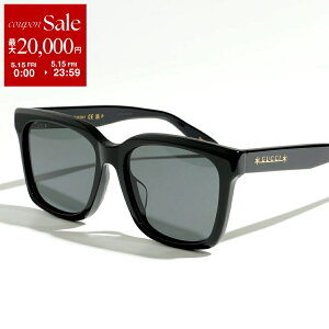 GUCCI �O�b�` �T���O���X GG1175SK ���f�B�[�X �X�N�G�A�^ �Ό������Y �A�W�A���t�B�b�g ���S �Z���t���[�� �A�C�E�F�A 001/Black-Black-Grey�ydc_kikaku�z
