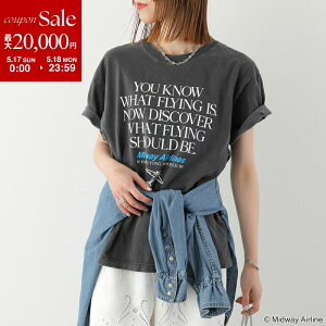 �y�ő�2���~OFF�N�[�|���ΏہE5/17�`5/18����zGOODROCKSPEED �O�b�h���b�N�X�s�[�h T�V���c Midway Airlines Tshirts 26MDA004W ���f�B�[�X ���S �N���[�l�b�N �J�b�g�\�[ �R�b�g�� ���� �`���R�[���O���[