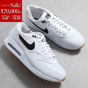 �y�ő�2���~OFF�N�[�|���ΏہE5/17�`5/18����zNIKE �i�C�L �X�j�[�J�[ AIR MAX 1 GOLF �G�A�}�b�N�X �S���t FN0697-100 �����Y ���[�J�b�g �X�p�C�N���X �V���[�Y �C WHITE/BLACK-GUM
