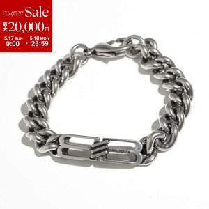 �y�ő�2���~OFF�N�[�|���ΏہE5/17�`5/18����zBALENCIAGA �o�����V�A�K �u���X���b�g BB ICON GOURMET BRACELET 718493 TZ99I ���f�B�[�X BB���S �`�F�[�� �A�N�Z�T���[ 0911