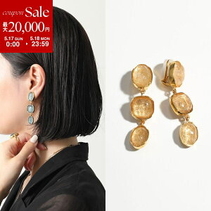 �y�ő�2���~OFF�N�[�|���ΏہE5/17�`5/18����zGOOSSENS PARIS �O�[�Z���X�p�� �C�������O Cabochons three pendants earrings GOOH13EA01 ���f�B�[�X �N���X�^�� �C���[�N���b�v �A�N�Z�T���[ �J���[2�F