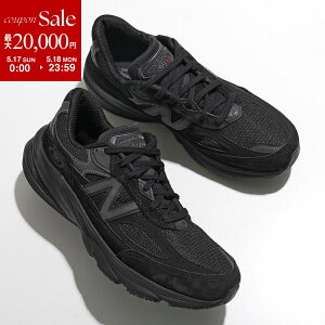 New Balance �j���[�o�����X �X�j�[�J�[ Made in USA 990v6 U990BB6 �����Y ���b�V�� �X�j�[�J�[ �X�E�F�[�h ���[�X�A�b�v ���� �V���[�Y �C �I�[���u���b�N