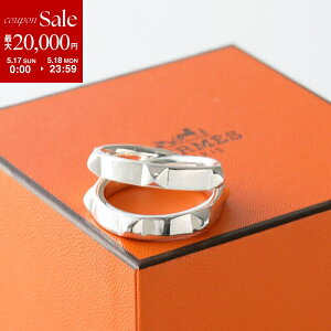 �y�ő�2���~OFF�N�[�|���ΏہE5/17�`5/18����zHERMES �G�����X �����O �N���[ �h�D H �_�u�� Clou d H Double Ring H125632B ���f�B�[�X �_�u���c�A�[�����O ��d �X�^�b�Y �w�� �A�N�Z�T���[ silver925 SILVER