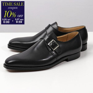 �y10��OFF�N�[�|���ΏہE5/27-9��59�����zCROCKETT&JONES �N���P�b�g�A���h�W���[���Y �V���O�������N �V���[�Y Monkton �����N�g�� 25118A C01L1 �����Y ���U�[ �L���b�v�g�D ���C�YE �v�C BLACK�ycp_ten�z