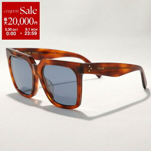 �y�󂠂�zCELINE �Z���[�k �T���O���X CL4055FN ���f�B�[�X �X�N�G�A�^ �Z���t���[�� �t������ ���S �A�C�E�F�A 53V