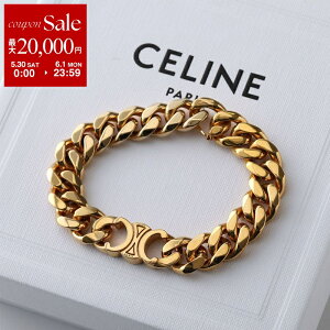 CELINE �Z���[�k �u���X���b�g Gourmette Bracelet �O�����b�g 460BJ6BRA.35OR ���f�B�[�X Triomphe �g���I���t �u���X �A�N�Z�T���[ Gold