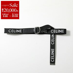 CELINE �Z���[�k �x���g Medium 45AVS2AEO.38SI.TU �����Y �W���K�[�h���S �_�u�������O D�J�� BLACK