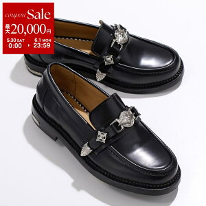 �y�ő�2���~OFF�N�[�|���ΏہE5/30�`6/1����zTOGA PULLA �g�[�K �v���� �r�b�g ���[�t�@�[ Metal Loafer AJ1041 ���f�B�[�X ���U�[ �V���[�Y ���^�� �X�^�b�Y �C BLACK