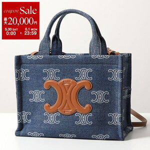 �y�ő�2���~OFF�N�[�|���ΏہE5/30�`6/1����zCELINE �Z���[�k �g�[�g�o�b�O Small Cabas Tice �X���[�� �J�o �^�C�X 199162FED.07AT ���f�B�[�X �g���I���t �f�j�� �V�����_�[�o�b�O �� Navy/Tan